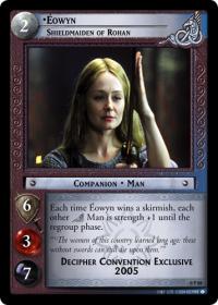 lotr tcg lotr promotional eowyn shieldmaiden of rohan p