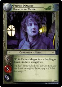 lotr tcg lotr promotional farmer maggot hobbit of the marish p