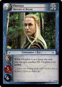 lotr tcg lotr promotional orophin brother of haldir p