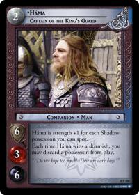 lotr tcg lotr promotional hama captain of the king s guard p