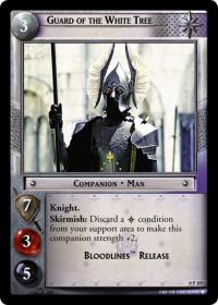 lotr tcg lotr promotional guard of the white tree p