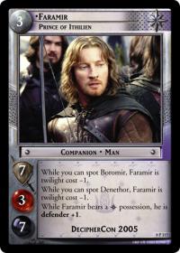 lotr tcg lotr promotional faramir prince of ithilien p