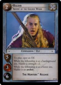 lotr tcg lotr promotional haldir sentry of the golden wood p