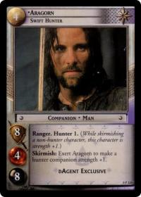 lotr tcg lotr promotional aragorn swift hunter p