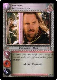 lotr tcg lotr promotional aragorn defender of rohan p