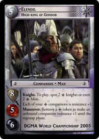 lotr tcg lotr promotional elendil high king of gondor d