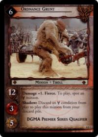 lotr tcg lotr promotional ordnance grunt d