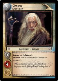 lotr tcg lotr promotional gandalf stormcrow d