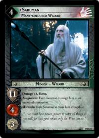 lotr tcg lotr promotional saruman many coloured wizard d