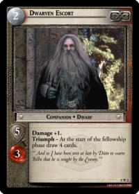 lotr tcg lotr promotional dwarven escort w