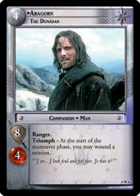 lotr tcg lotr promotional aragorn the dunadan w