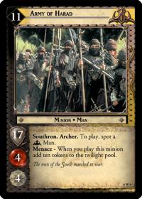 lotr tcg lotr promotional army of harad w