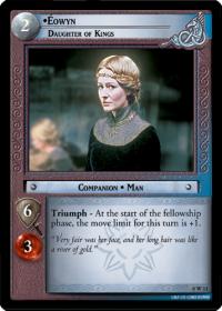 lotr tcg lotr promotional eowyn daughter of kings w