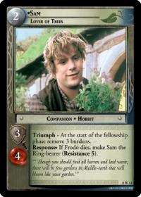 lotr tcg lotr promotional sam lover of trees w