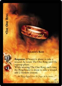 lotr tcg fellowship of the ring the one ring isildur s bane