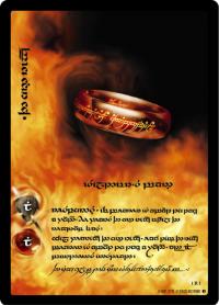 lotr tcg fellowship anthology the one ring tengwar