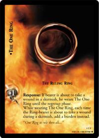 lotr tcg fellowship of the ring foils the one ring the ruling ring foil 1c2