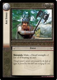 lotr tcg fellowship of the ring foils axe strike foil