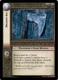 lotr tcg fellowship of the ring foils dwarven axe foil