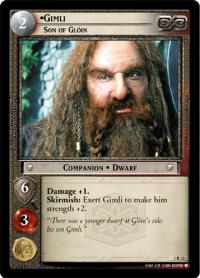 lotr tcg fellowship of the ring gimli son of gloin