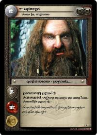 lotr tcg fellowship anthology gimli son of gloin tengwar