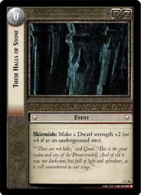 lotr tcg fellowship of the ring foils their halls of stone foil