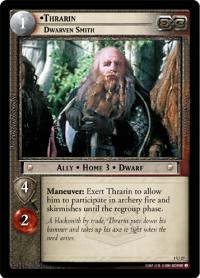 lotr tcg fellowship of the ring foils thrarin dwarven smith foil
