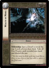 lotr tcg fellowship of the ring foils wealth of moria foil