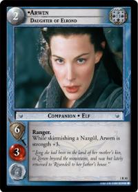 lotr tcg fellowship of the ring foils arwen daughter of elrond foil