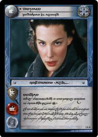 lotr tcg fellowship anthology arwen daughter of elrond tengwar