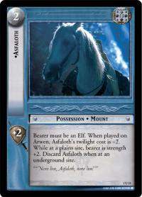 lotr tcg fellowship of the ring foils asfaloth foil