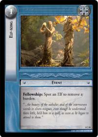 lotr tcg fellowship of the ring foils elf song foil