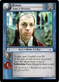 lotr tcg fellowship of the ring elrond lord of rivendell