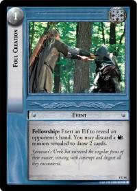 lotr tcg fellowship of the ring foils foul creation foil