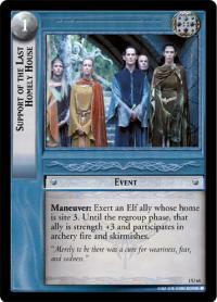 lotr tcg fellowship of the ring foils support of the last homely house foil