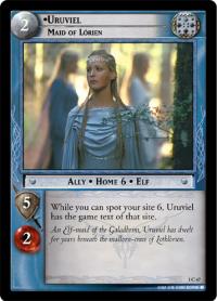 lotr tcg fellowship of the ring foils uruviel maid of lorien foil