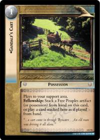 lotr tcg fellowship of the ring foils gandalf s cart foil