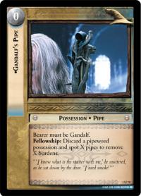 lotr tcg fellowship of the ring foils gandalf s pipe foil