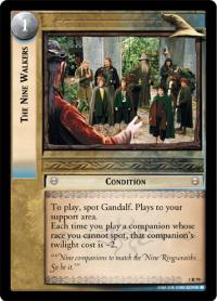 lotr tcg fellowship of the ring foils the nine walkers foil