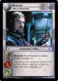 lotr tcg fellowship of the ring foils boromir son of denethor foil