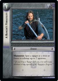 lotr tcg fellowship of the ring foils a ranger s versatility foil