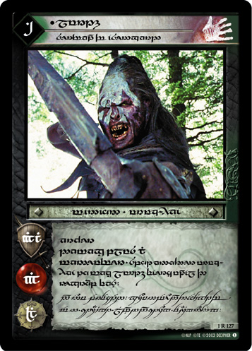 Lurtz, Servant of Isengard (Tengwar)