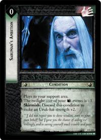 lotr tcg fellowship of the ring foils saruman s ambition foil