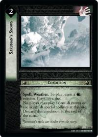 lotr tcg fellowship of the ring foils saruman s snows foil