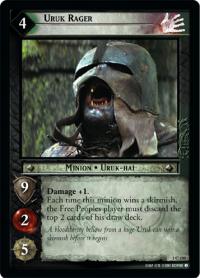 lotr tcg fellowship of the ring foils uruk rager foil