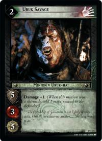 lotr tcg fellowship of the ring foils uruk savage foil