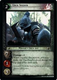 lotr tcg fellowship of the ring foils uruk soldier foil