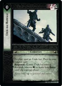 lotr tcg fellowship of the ring foils uruk hai rampage foil