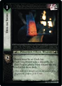 lotr tcg fellowship of the ring foils uruk hai sword foil