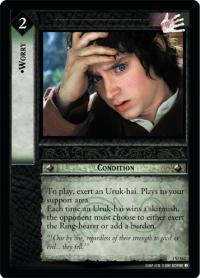 lotr tcg fellowship of the ring foils worry foil